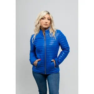 Giolshon Women's Faux Leather Jacket Studded Rivet Casual Short Moto Biker Stand Collar Coat